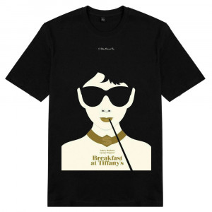 Футболка "Сніданок у Тіффані" з Одрі Хепберн та Джорджем Пеппардом