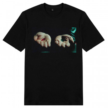 Футболка Матрица. Красная и синяя таблетки