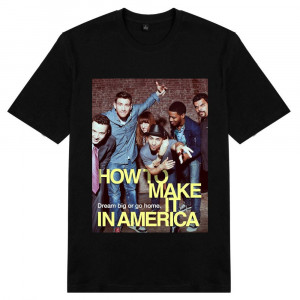 Футболка Как преуспеть в Америке. Мечтай о большем или иди домой