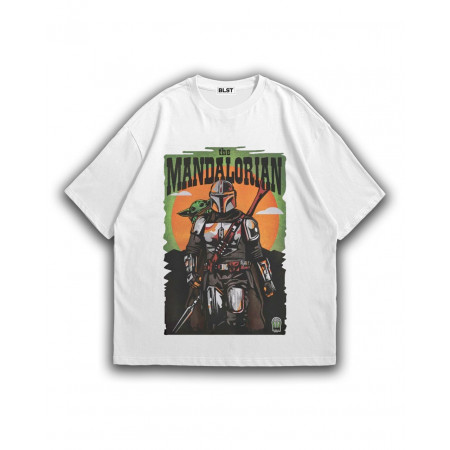 Футболка Мандалорец. Закат на Татуине