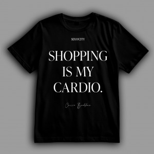 Футболка Sex and the City. Shopping is My Cardio