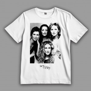 Футболка Секс в большом городе. Кэрри Брэдшоу, Саманта Джонс, Шарлотта Йорк и Миранда Хоббс 
