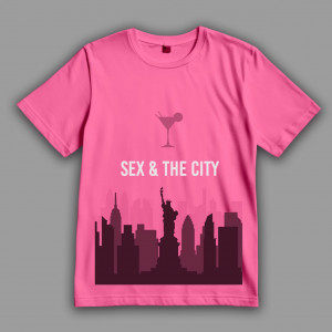 Футболка Секс в большом городе. Ни один мужчина не стоит того, чтобы перестать из-за него наслаждаться жизнью