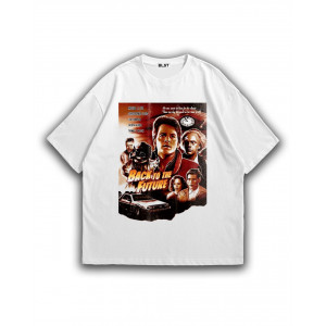 Футболка Назад в будущее. Он не успевал на уроки... Пока однажды он не опоздал на свое время