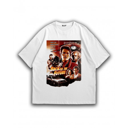 Футболка Назад в будущее. Он не успевал на уроки... Пока однажды он не опоздал на свое время