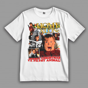 Футболка Один дома. Счастливого Рождества, грязное животное!