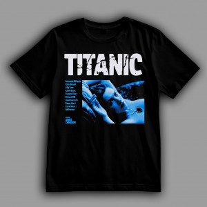 Футболка Титаник. Роуз, лежащая на диване