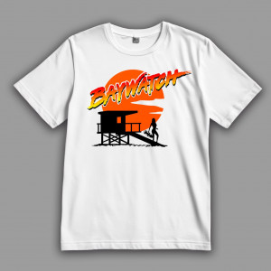 Футболка логотип культового серіалу "Рятувальники Малібу"