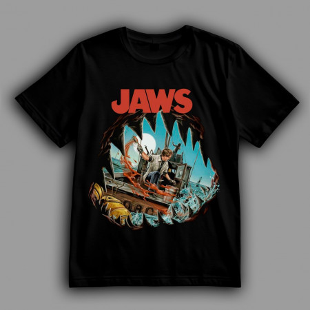 Футболка Челюсти. Что видит акула перед обедом