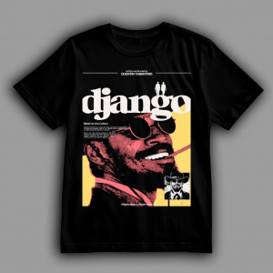 Футболка Джанґо вільний. Головний герой у окулярах