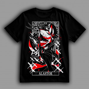 Футболка Отель Хазбин. Аластор "Радио-демон"