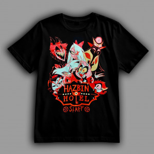 Футболка Отель Хазбин. Команда Чарли Морнингстар