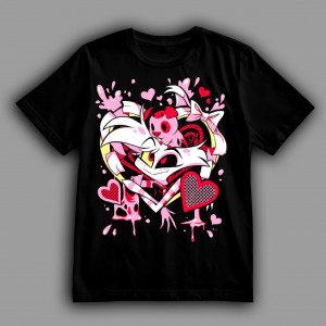 Футболка Отель Хазбин. Энджел Даст и Толстый Наггетс