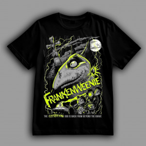 Футболка Франкенвини. Электрический пёс вернулся с того света