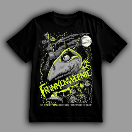 Футболка Франкенвини. Электрический пёс вернулся с того света