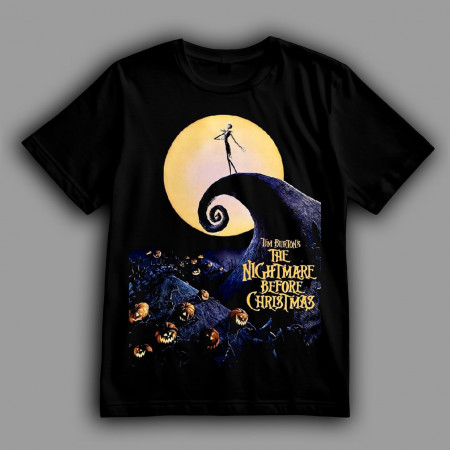 Футболка Кошмар перед Рождеством. Джек Скеллингтон на вершине холма 