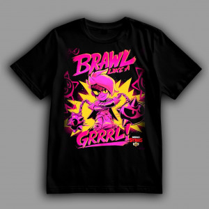 Футболка Brawl Stars. Lumi. Brawl like a grrrl!