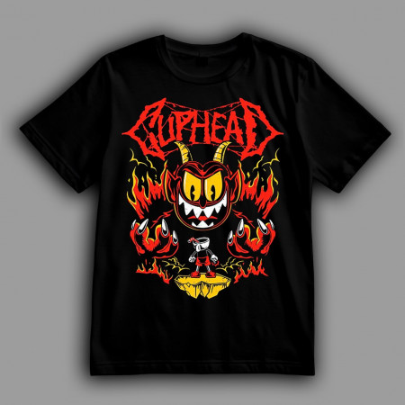 Футболка Cuphead. Финальная фаза боя с Дьяволом