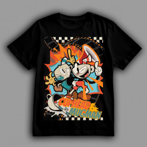 Футболка Cuphead. Cuphead and Mugman 