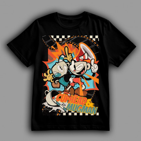 Футболка Cuphead. Cuphead and Mugman 