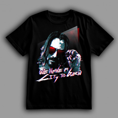 Футболка Cyberpunk 2077. Джонни Сильверхенд