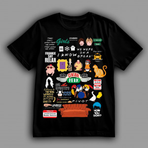 Футболка Добірка посилань на серіал "Друзі"