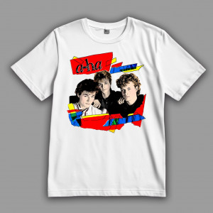Футболка A-ha. Постер в стиле 80-х