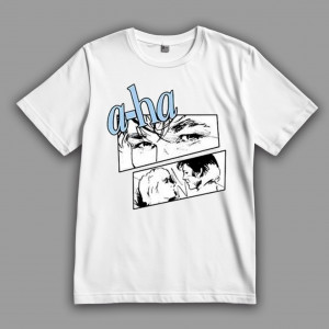 Футболка A-ha. Комикс по "Take On Me"