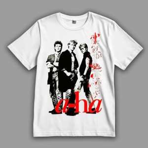 Футболка A-ha. Мортен Харкет, Пол Воктор-Савоя и Магне Фурухольмен