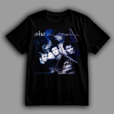 Футболка A-ha. Обложка третьего студийного альбома "Stay on These Roads"