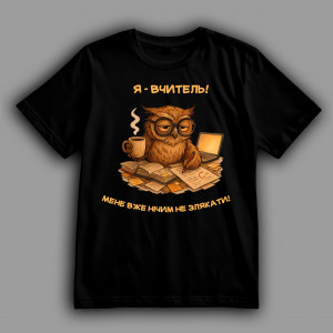Футболка Я – учитель! Меня уже нечем напугать