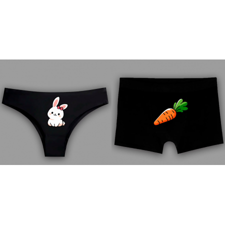 Парні труси Зайчик і морквина