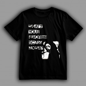 Футболка Крик. Какой твой любимый страшный фильм?
