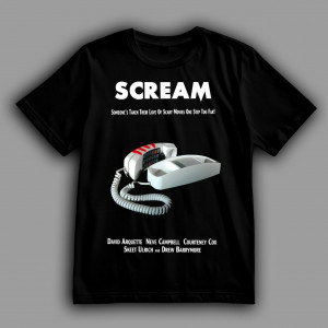 Футболка Крик. Кто-то зашел слишком далеко в своей любви к фильмам ужасов!