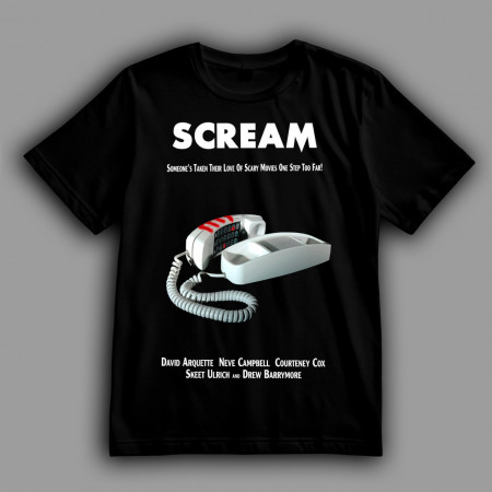 Футболка Крик. Кто-то зашел слишком далеко в своей любви к фильмам ужасов!