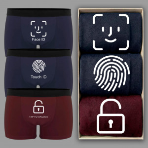 Набор мужских трусов (3 шт) "Доступ заблокирован"