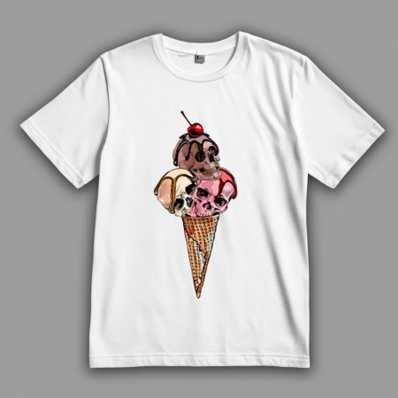 Футболка Мороженное с черепами
