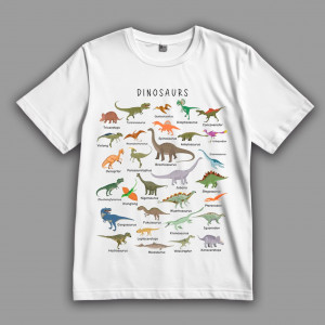 Футболка с динозаврами