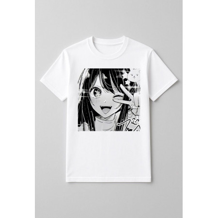 Футболка Звёздное дитя. Ай Хосино, жест «V» (виктория)