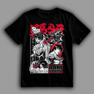 Футболка Боєць Баки. Бакі Ханма - чемпіон підпільного рингу