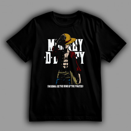 Футболка One Piece. Манки Д. Луффи. Я собираюсь стать Королем Пиратов!