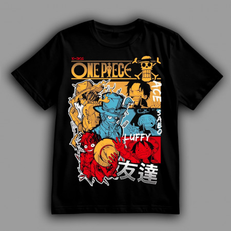 Футболка One Piece. Луффи, Эйс и Сабо