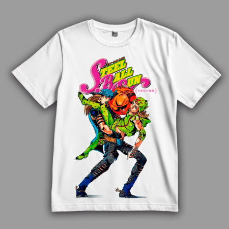 Футболка Невероятные приключения ДжоДжо. Джонни Джостар и Джайро Цеппели