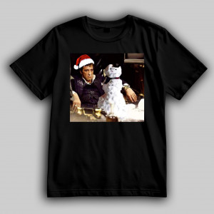 Футболка "Обличчя зі шрамом" на Новий Рік