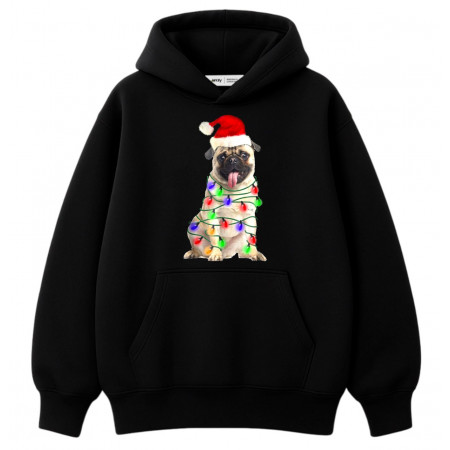Худи Новогодний мопс