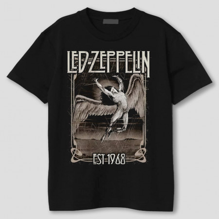 Чоловіча футболка Led Zeppelin Faded Falling з бавовни