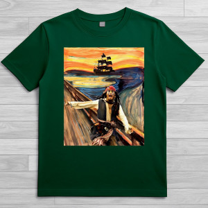 Футболка Капітан Джек Горобець , картина "Крик"