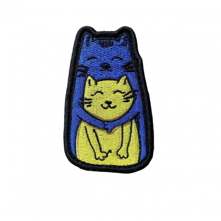 Шеврон 301 «Котики» 8*5 см