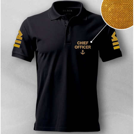 Футболка-поло с вышивкой Chief Officer