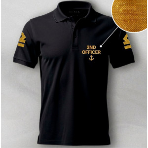 Футболка-поло с вышивкой 2nd Officer